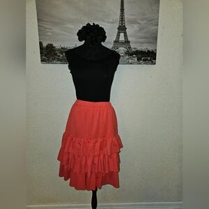 Dainty Jewells Ladies Ruffled Mid-Length Skirt